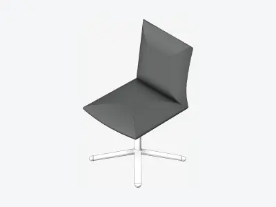 Furniture - Chair - Contemporary - Star - Base Low-poly 3D model