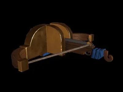 Stylized Bow Low-poly 3D model