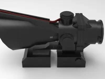 4x Scope Low-poly 3D model purchase