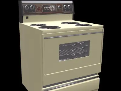 Vintage Stove 3D model