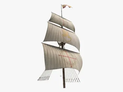  Sailing Ship Primary Mast 