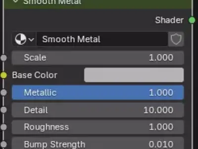 3 Unique Metal Shaders 3D model