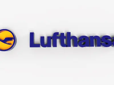 3D logos of Airlines Low-poly 3D model