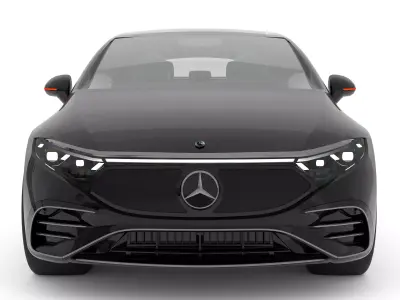 Mercedes Benz EQS 2025 with Interior 3D model