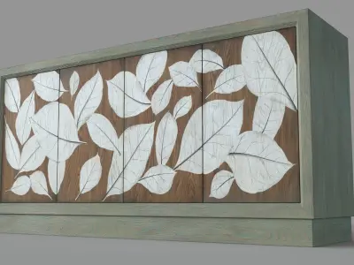 Home Entertainment Media Credenza 3D model