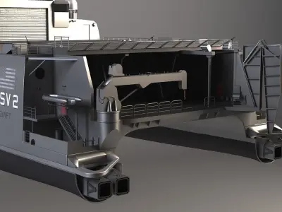 US Navy HSV-2 Swift 3D model