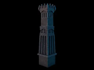 Medieval Castle Structure - Tower D 3D model