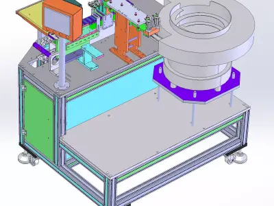 Automatic screwdriver tip feeding and dispensing machine 3D model
