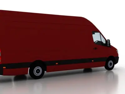 Mercedes Benz Sprinter L4H3 2009 Cargo UK 3D model