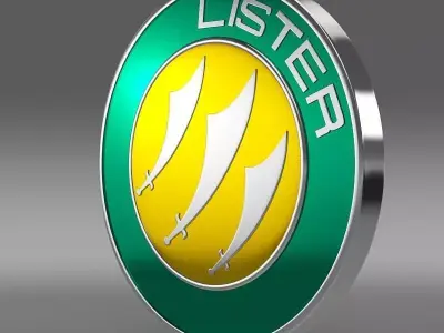 lister logo 3D model by Sergey