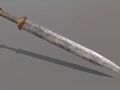 Gladius sword Low-poly 3D model