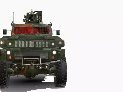 mrap 4x4  Low-poly 3D model