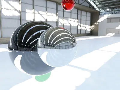 HDRI - Airplane Hangar Interior 8 Texture