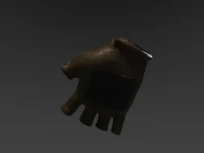 Fingerless Glove Low-poly 3D model
