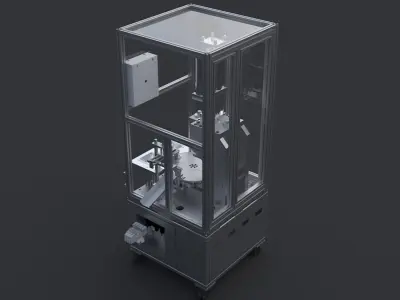 Safety belt ring riveting equipment 3D model