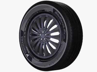 Yokohama Wheel - Bluearth ES32  3D model