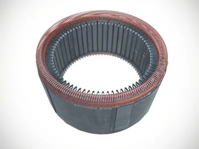 Copper Armature Winding 3D model