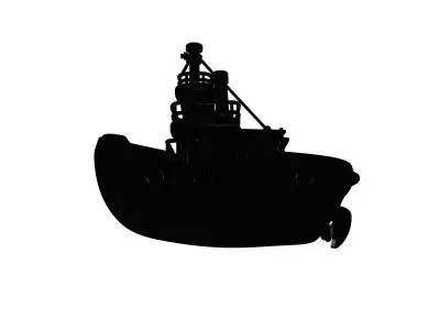 Classic Wooden Boat 3D Model 3D print model