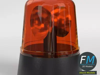 Rotating Beacon Light 1 3D model