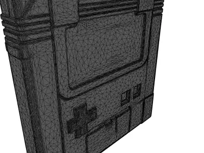 Retro SciFi Handheld Console 3D model