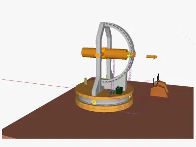 Remote operated telescope 3D model