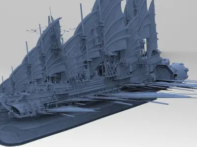 Airship Emperor Palace 3D model