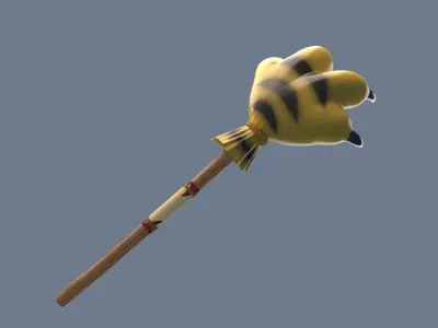 Monster Hunter Pet weapon cat paw hammer world rise capcom game 3D model
