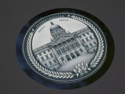 Building House Pendant Medallion 3D print model 18