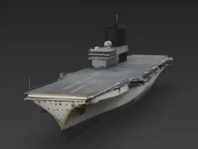 Amphibious Assault Ship 3d model Low-poly 3D model