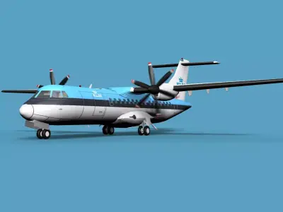 ATR  ATR-42-500 KLM 3D model
