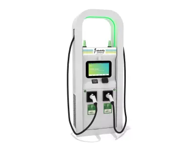  Vehicle Charging Pump Station EV 01 3D model