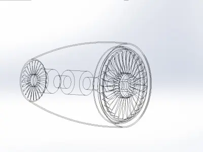 jet engine 3D model from CGTrader