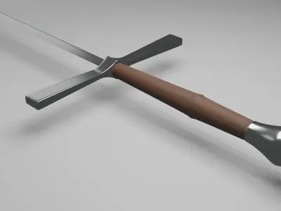 Medieval estok 3D model
