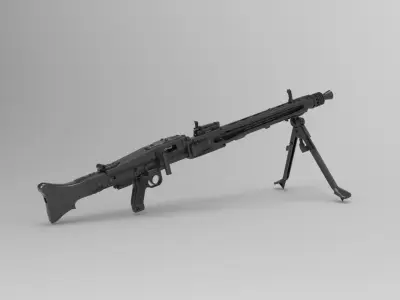 MG 42 general purpose machine gun 3D model