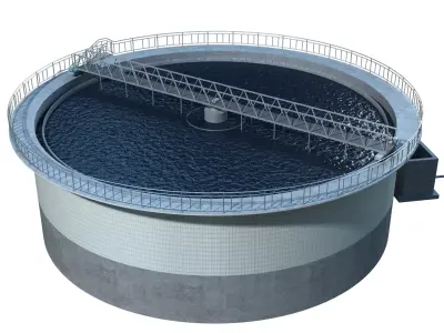 Wastewater Clarifiers 3D model