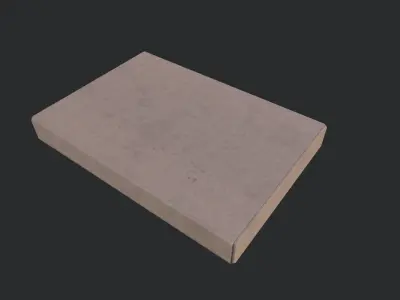 Cardboard Box 04 Low-poly 3D model