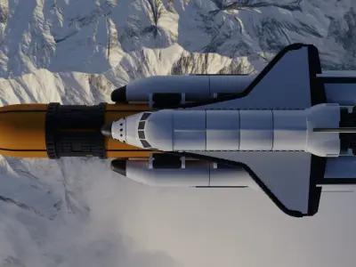 Space Shuttle 3D model Low-poly 3D model purchase
