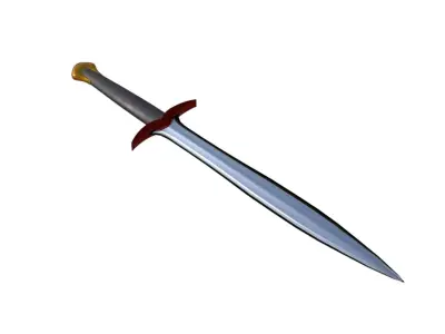 Cartoon Sword 3D Model Low-poly 3D model