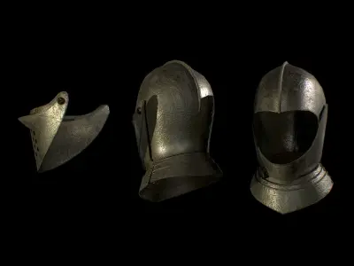 HIE Helmet D200130 Low-poly 3D model