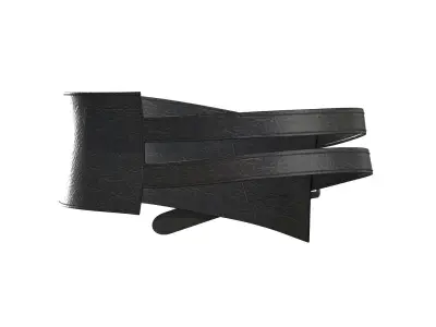 2 Lines Leather Belt 3D model