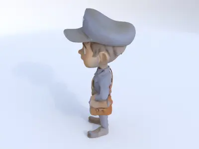 Postman male 3D model