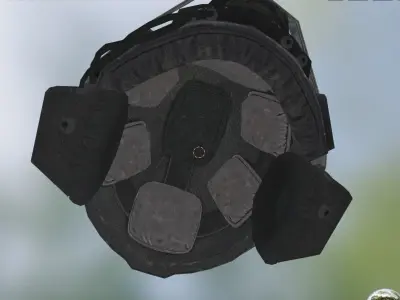 Seal helmet  Low-poly 3D model