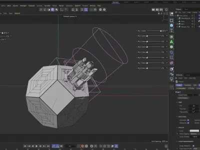 Futuristic Weapon Rig  Free 3D model