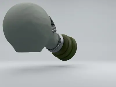 Gas Mask Low-poly 3D model