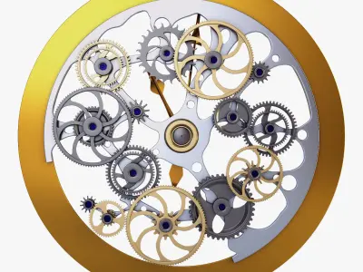 Clock mechanism v 1 3D model