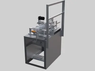 Air punching machine 3D model