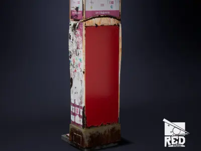 Game-Ready Payment Terminal PBR Low-poly 3D model