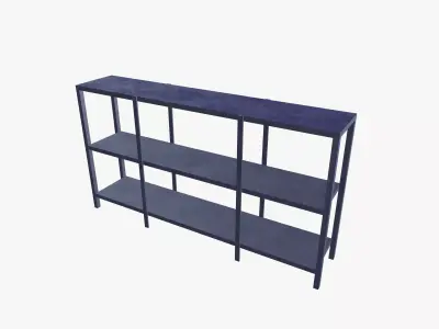 Industrial Shelf Unit Low-poly 3D model