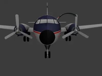 Airplane Low-poly 3D model by tariqsf75
