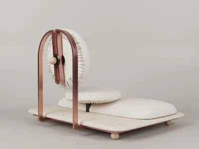 Asana Ground Chair by Mario Milana for Les Ateliers Courbet Free 3D model